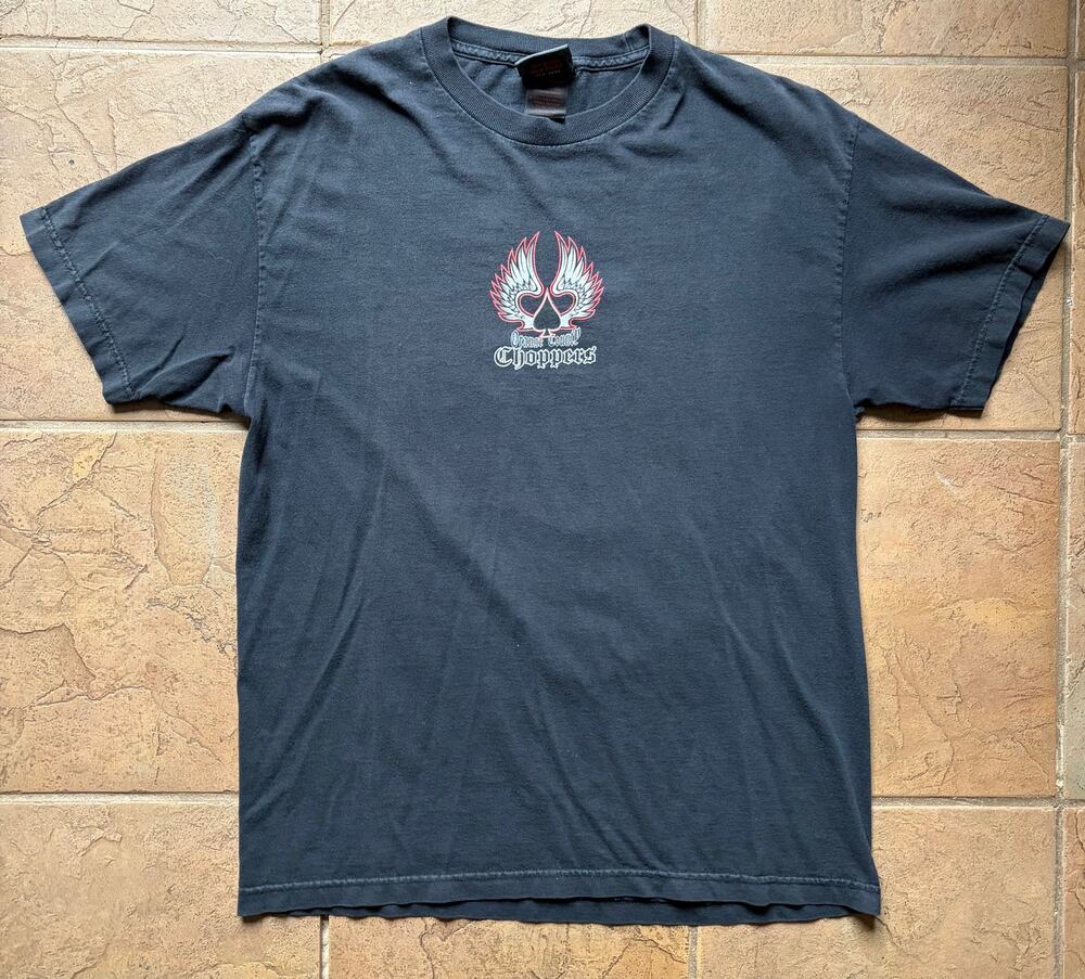Y2K Orange County Choppers Graphic Tee Black Motorcycle Biker Shirt Large